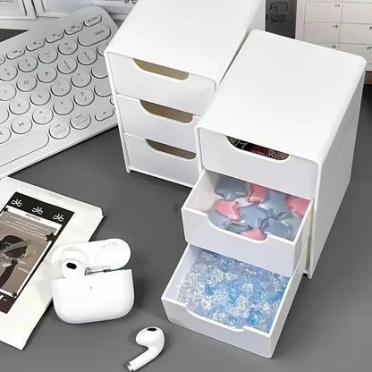 Chic3-Tier Desk Organizer – 3-stufiger Schreibtisch-Organizer mit Schubladen