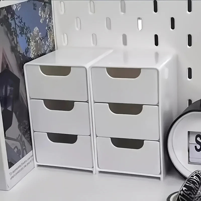 Chic3-Tier Desk Organizer – 3-stufiger Schreibtisch-Organizer mit Schubladen