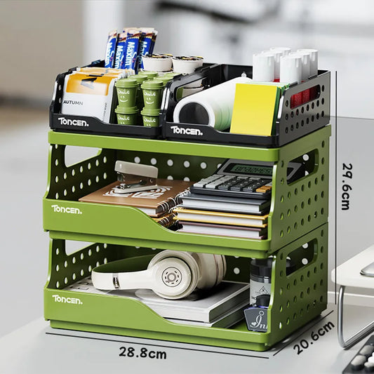 Stackable 3-Tier Desk Organizer – Stilvoller Schreibtisch-Organizer