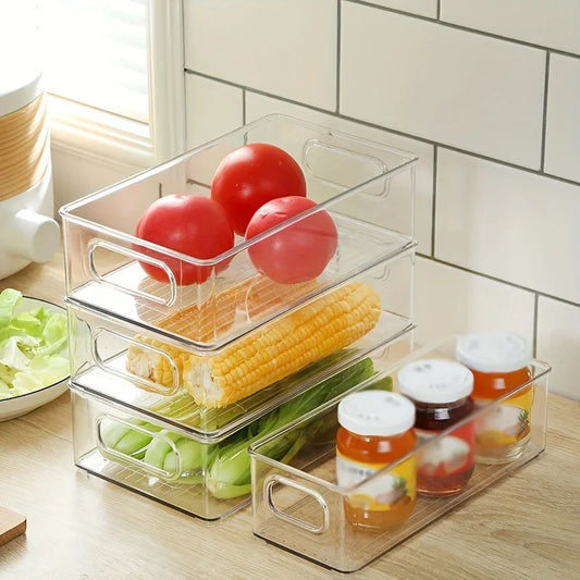 FreshBox Clear – Stapelbare Kühlschrankbox mit Griff