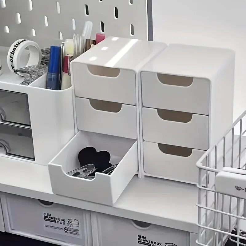Chic3-Tier Desk Organizer – 3-stufiger Schreibtisch-Organizer mit Schubladen