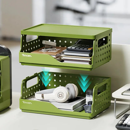 Stackable 3-Tier Desk Organizer – Stilvoller Schreibtisch-Organizer