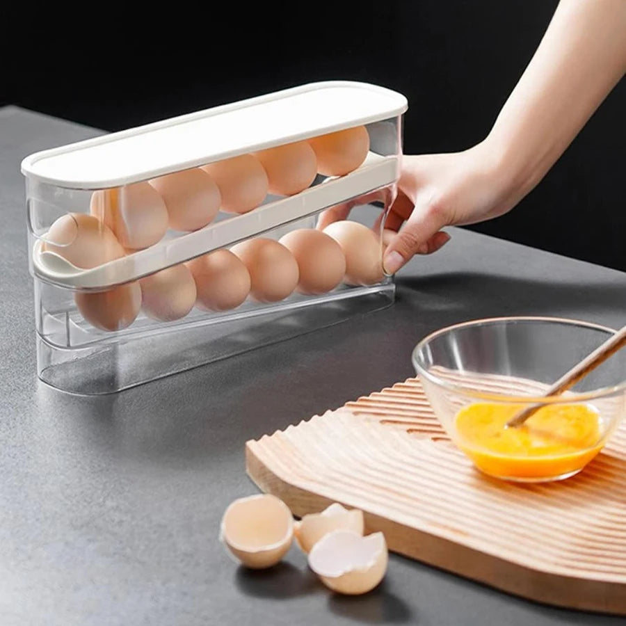 EggRoll – Eier Organizer mit Nachrutschfunktion