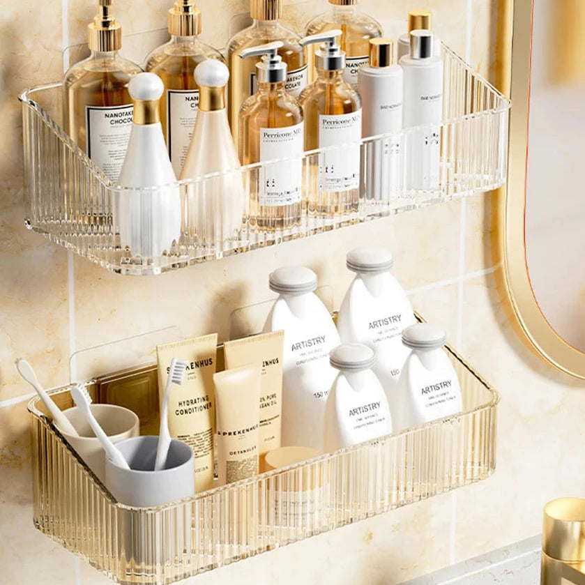 ClearShelf – Modernes Wandregal für Bad & Haushalt