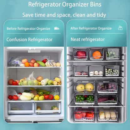 FreshBox Clear – Stapelbare Kühlschrank Organizer