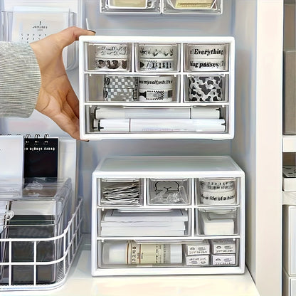DrawerTower Organizer – Schreibtisch Organizer mit 6 Schubladen
